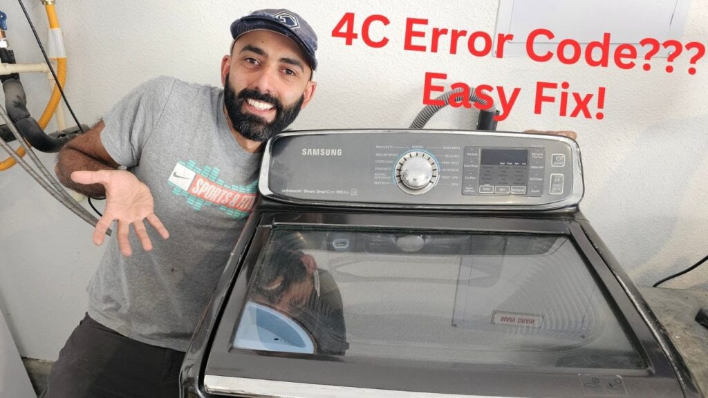 corrigir codigo erro 4c maquina lavar samsung