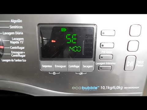 erro 5e lavadoras samsung