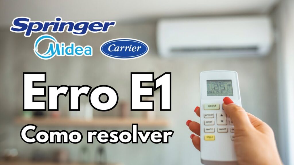 erro e1 ar condicionado como resolver