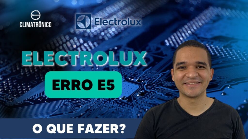 erro e5 maquina electrolux como resolver