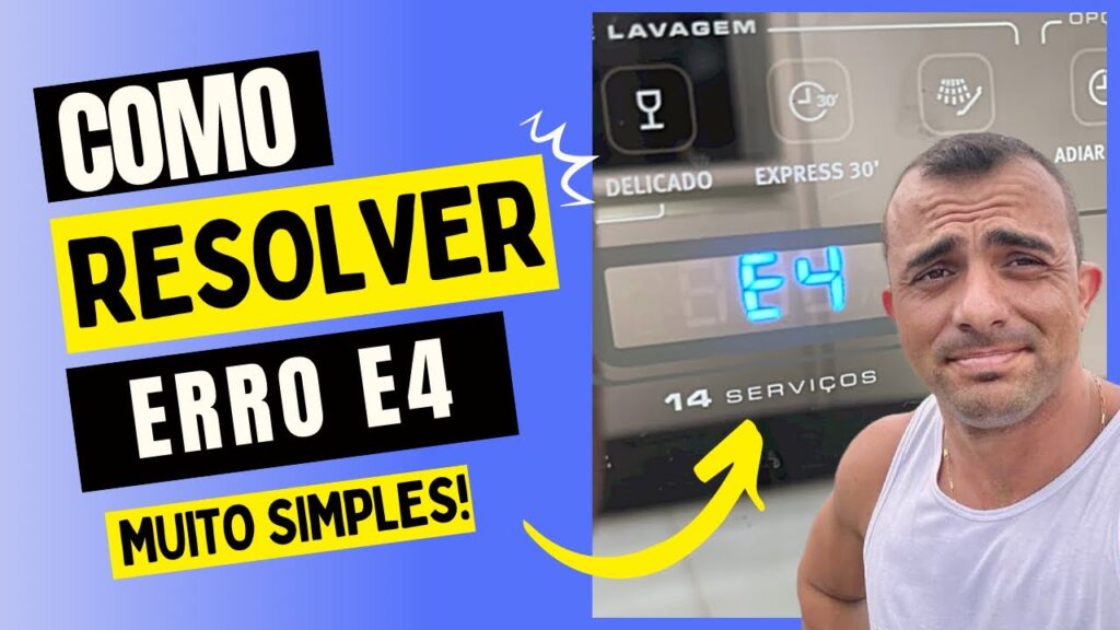 como consertar erro e4 lavadora electrolux facil gratis