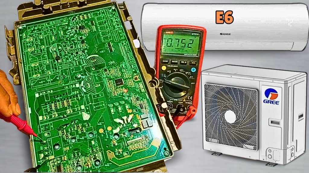 como corrigir erro e6 gree mini split