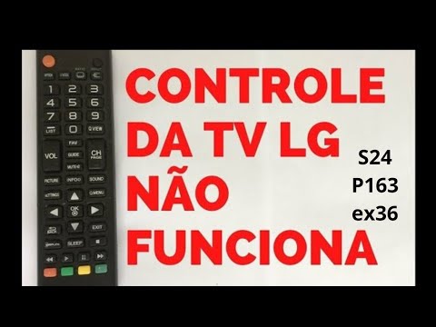 como limpar recuperar controle remoto lg tv