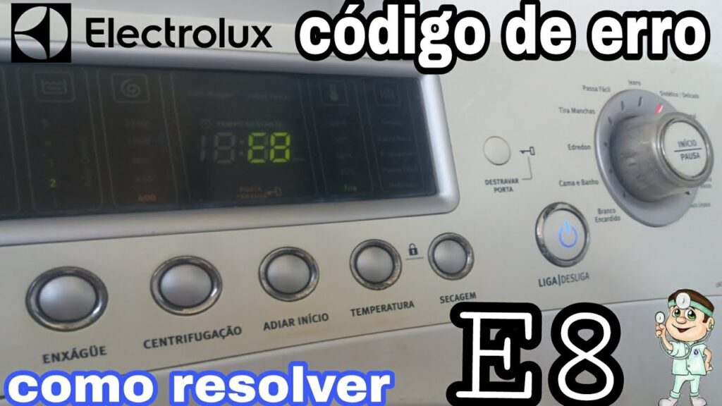 como resolver codigo erro e8 electrolux lse11