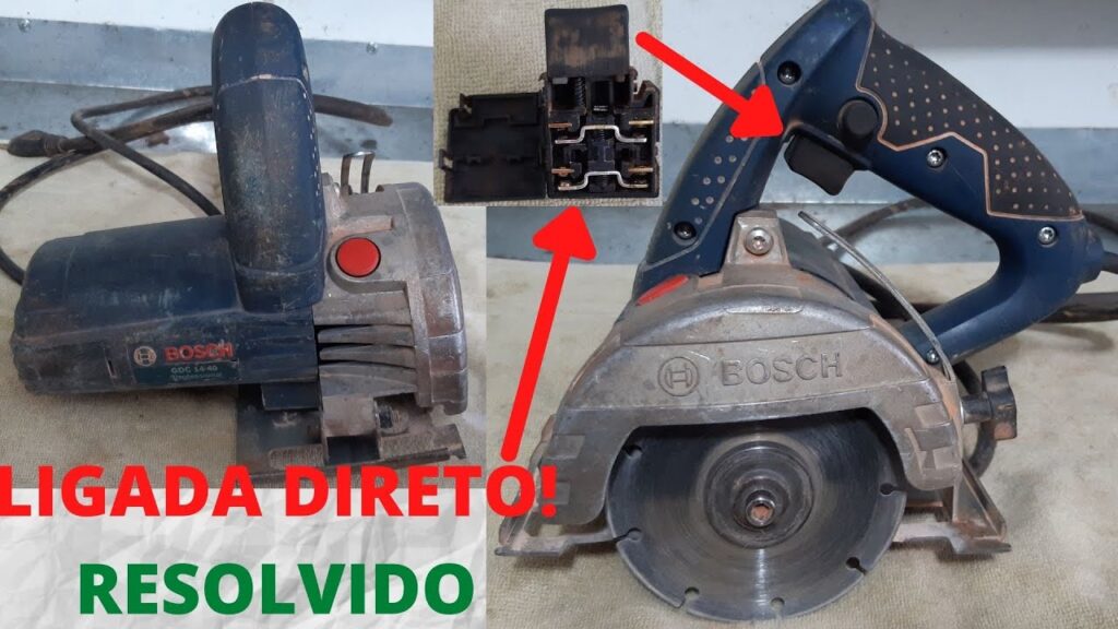 consertar serra marmore bosch gdc 14 40 makita liga sozinha