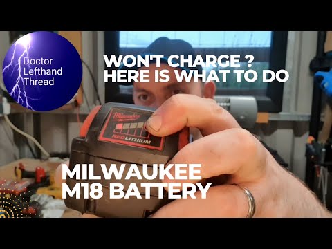 conserto bateria milwaukee m18 luz piscando nao carrega