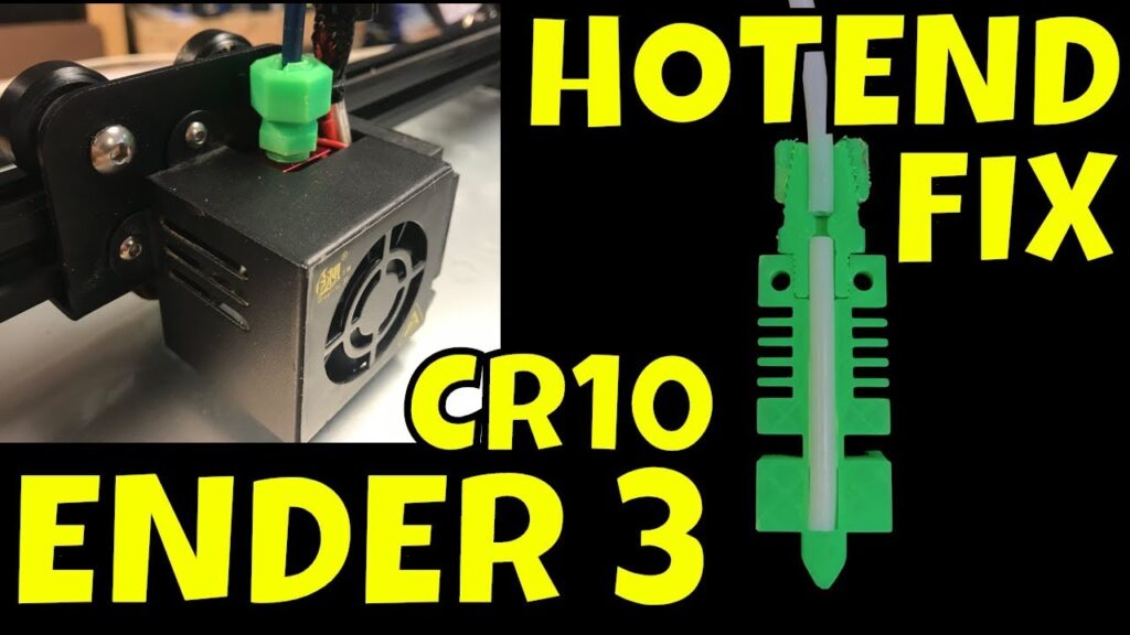 reparo ptfe hotend ender 3 cr 10 guia