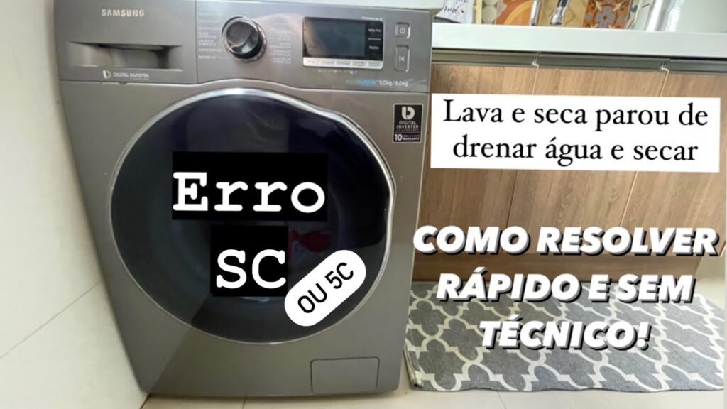 resolver erro sc 5c lava e seca samsung